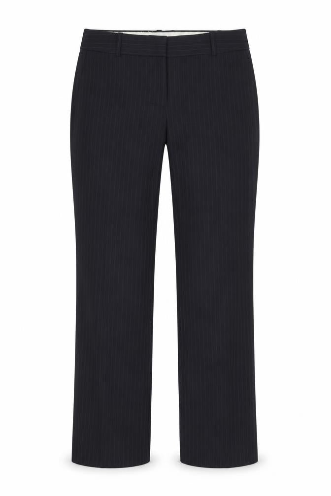 J.Crew Women's Black Pinstripe Wool City Fit Dress Pants Size 8