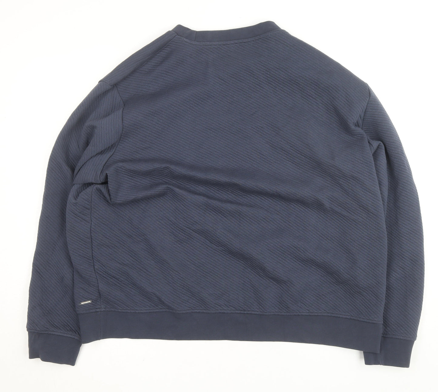 Marks and Spencer Autograph Men's Blue 3XL Crew Neck Sweatshirt