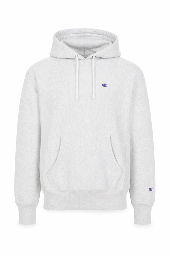 Champion Men's Grey Reverse Weave Pullover Hoodie Size M