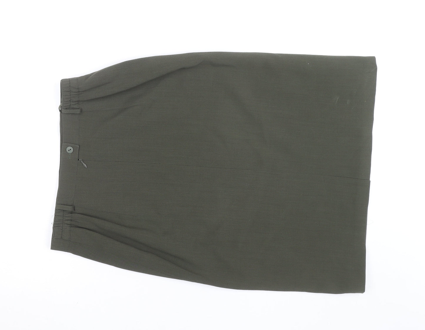 Marcona Women’s Green Wool Blend Pencil Skirt Size 12