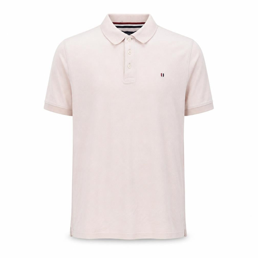 Jack & Jones Men’s Beige Polo Shirt Size L Cotton Classic Fit