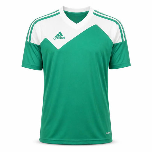 Adidas Mens Green White Climacool Sports T-Shirt YXL Polyester