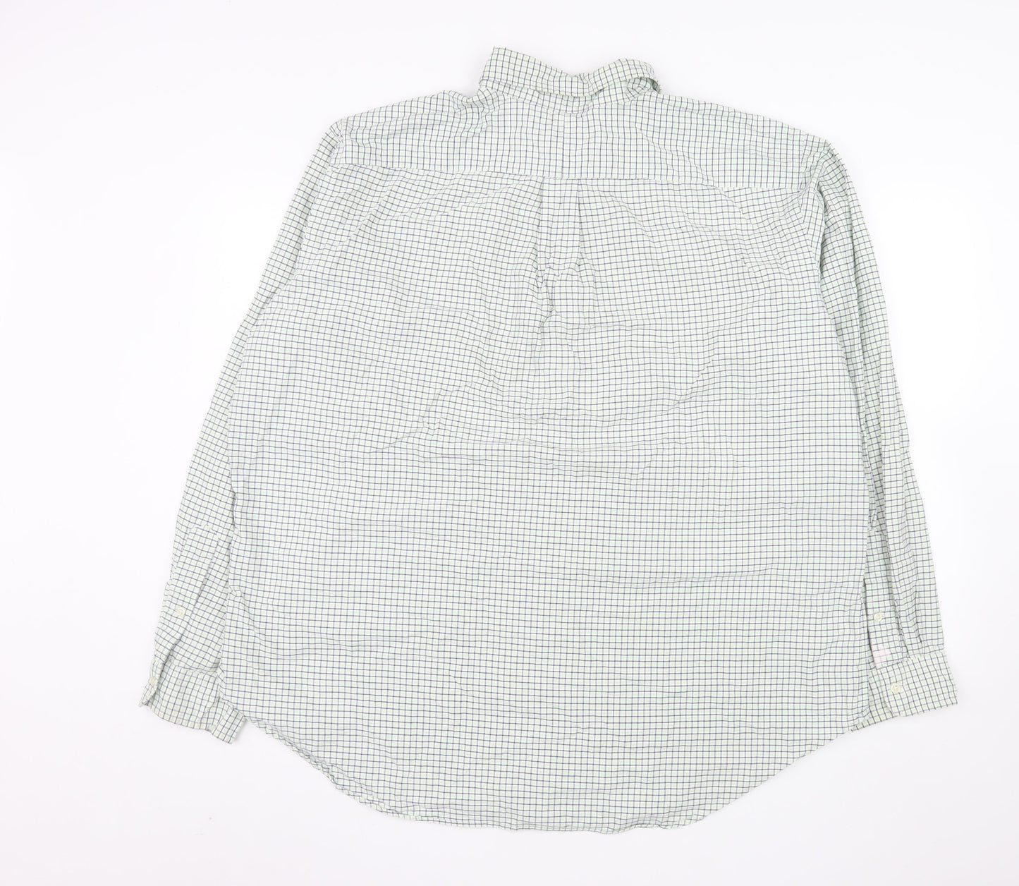 Ralph Lauren Men's Green Check Classic Fit Button-Down Shirt 2XL