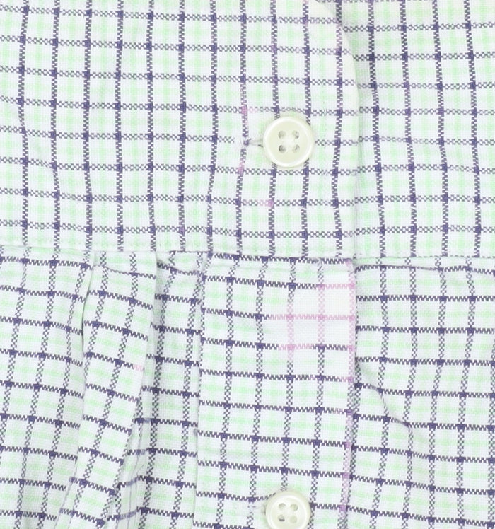 Ralph Lauren Men's Green Check Classic Fit Button-Down Shirt 2XL