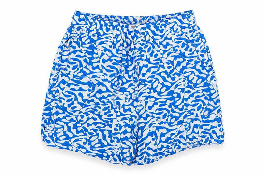 Marks & Spencer Womens Blue White Shorts Size 8 Viscose Casual Summer
