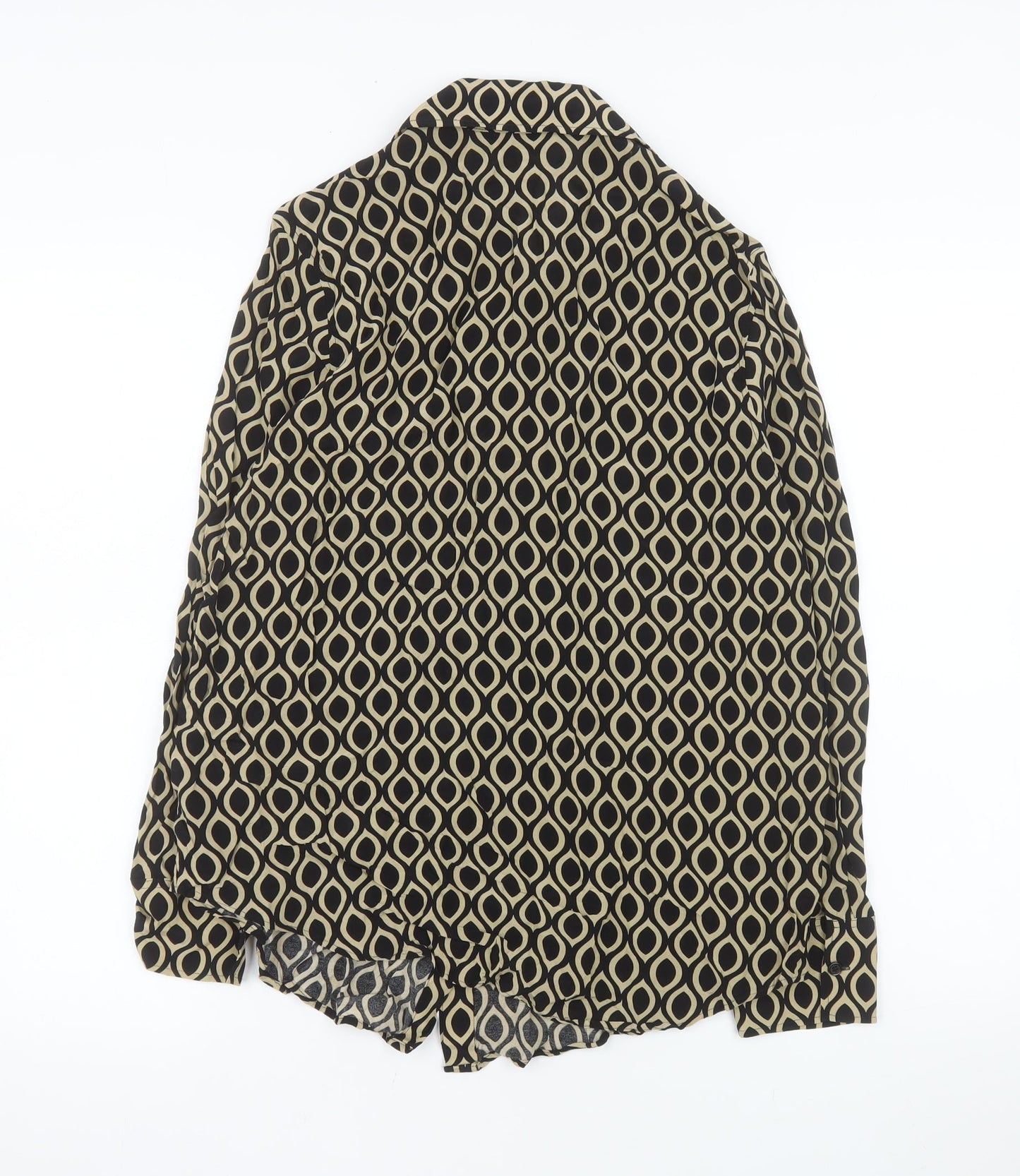 Marks and Spencer Autograph Women's Black Geometric Blouse Size 12