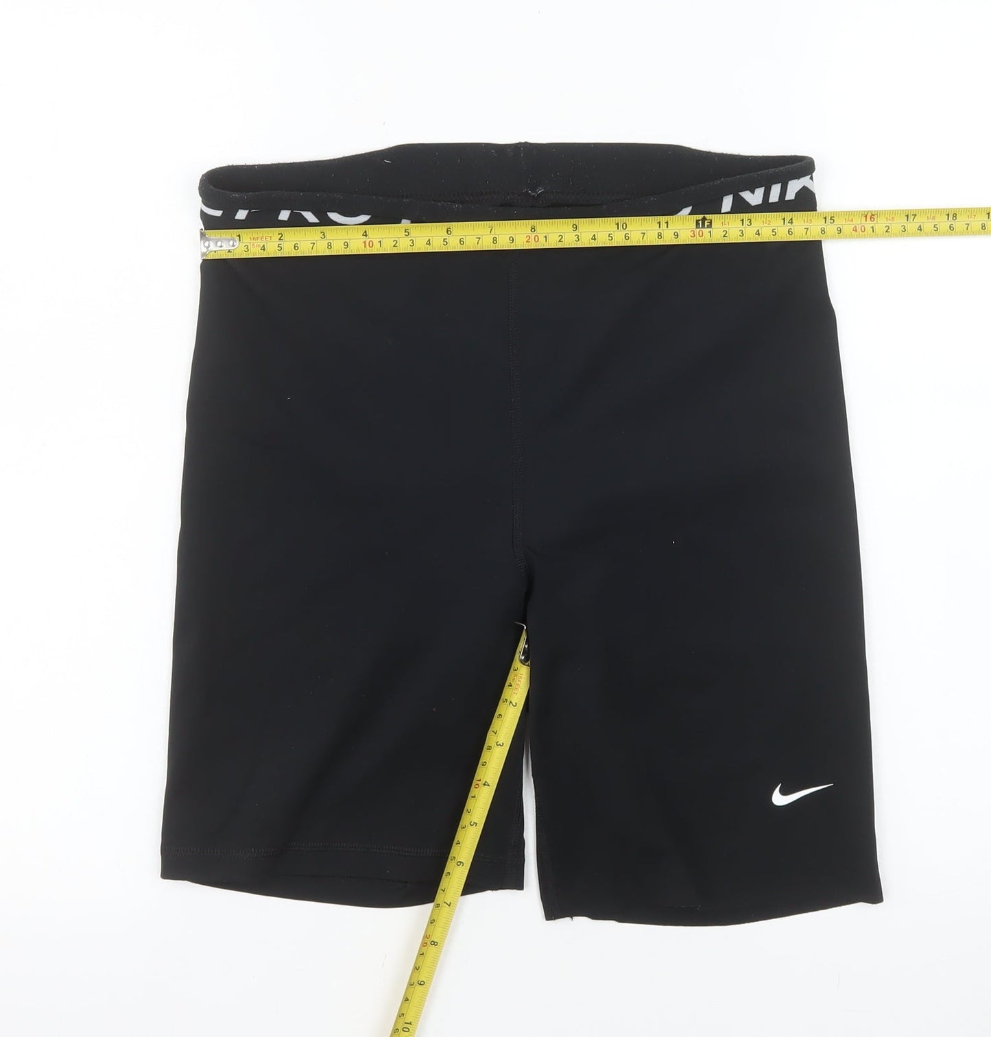 Nike Pro Dri-FIT Black Compression Shorts Womens L Gym Running