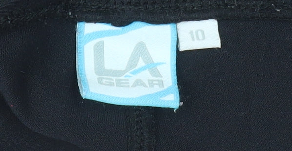 LA Gear Women's Black Track Pants Size 10 Stretch Active Trousers