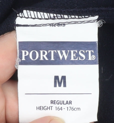 Portwest Men's Blue Softshell Work Jacket M Regular Water Resistant
