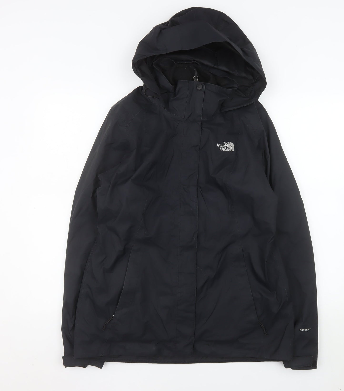 The North Face Womens Black M Waterproof Hooded Rain Jacket