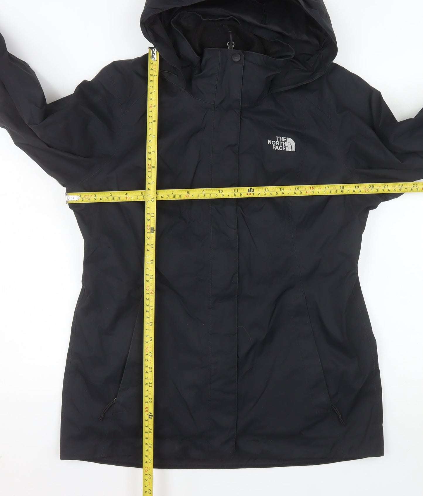 The North Face Womens Black M Waterproof Hooded Rain Jacket