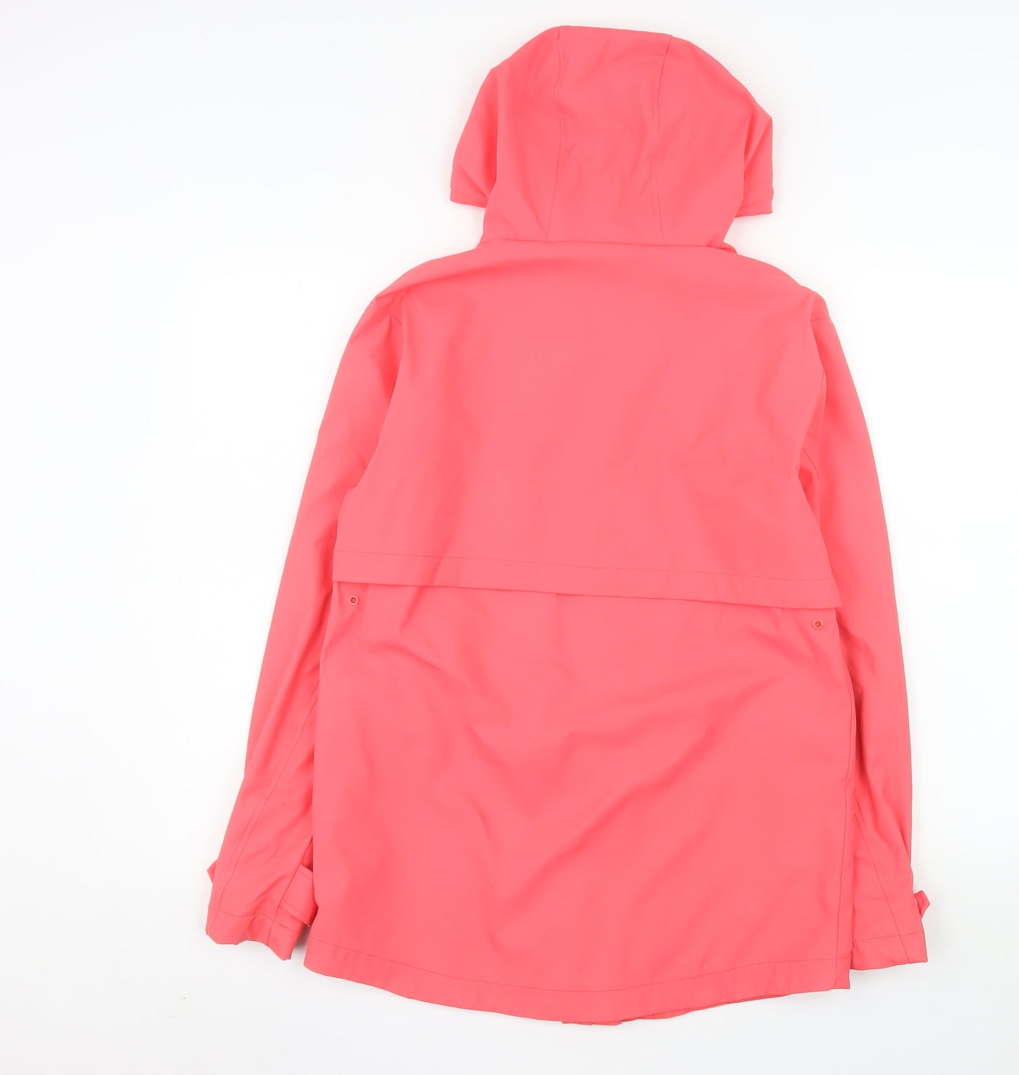 Marks and Spencer Women Pink Waterproof Hooded Rain Coat Jacket Size 6