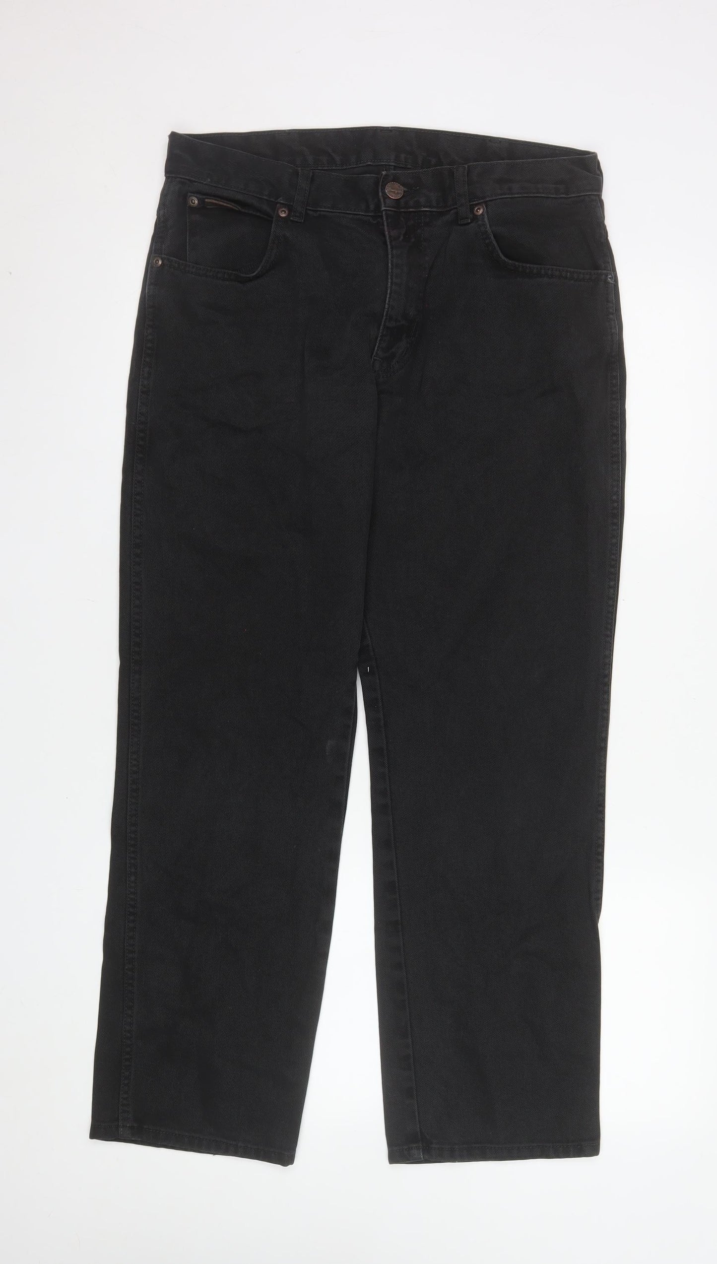 Wrangler Men's Black 34W 30L Straight Texas Jeans