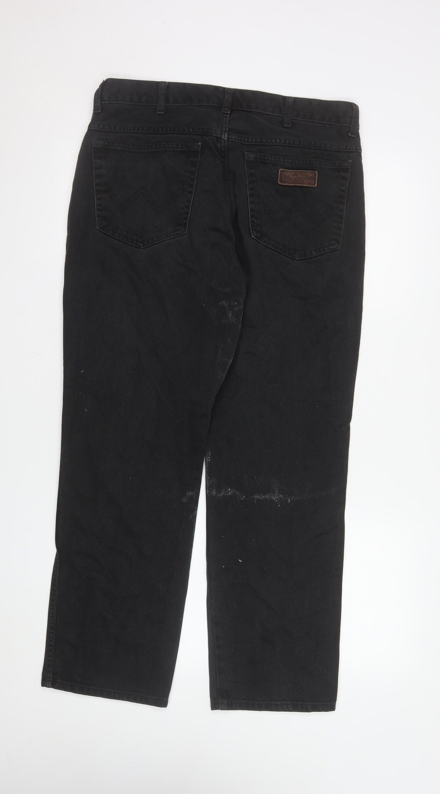 Wrangler Men's Black 34W 30L Straight Texas Jeans