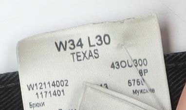 Wrangler Men's Black 34W 30L Straight Texas Jeans