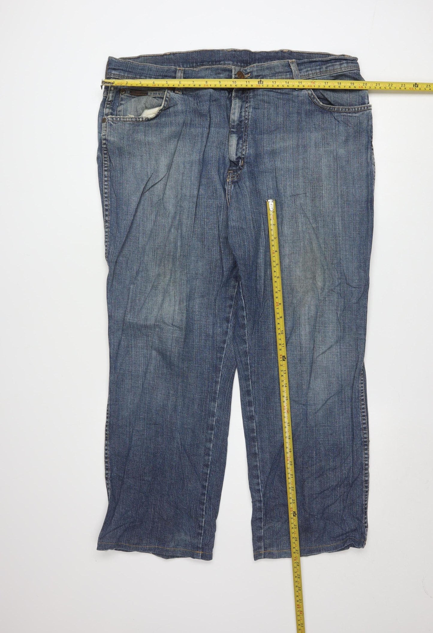 Wrangler Men's Blue Texas Stretch Straight Leg Jeans W40 L30