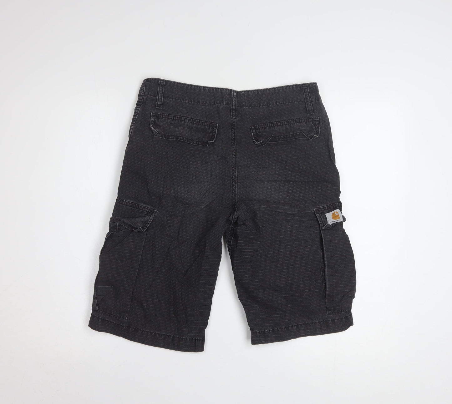 Carhartt Men's Black Cargo Canvas Shorts Size 28 Regular Fit