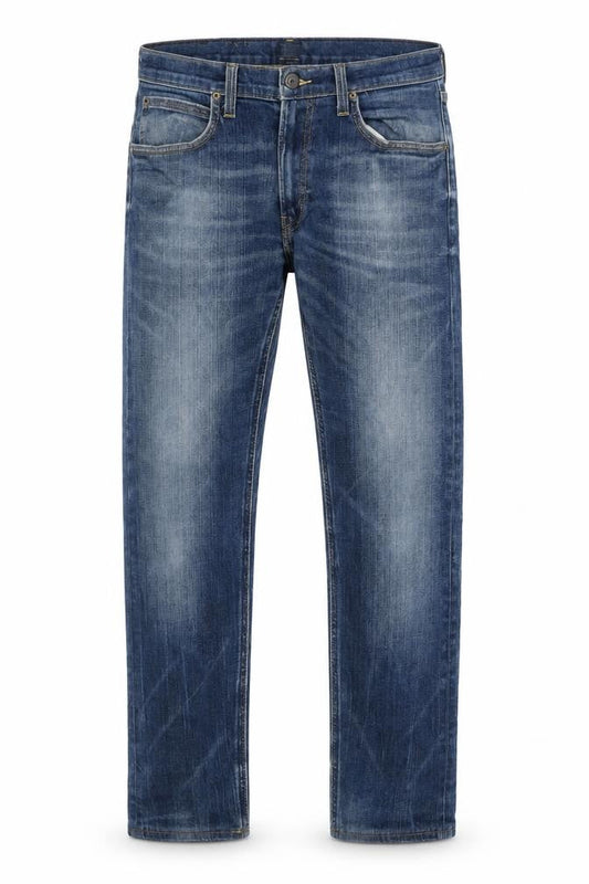Lee Men's Blue Luke Regular Fit Straight Denim Jeans W32 L32