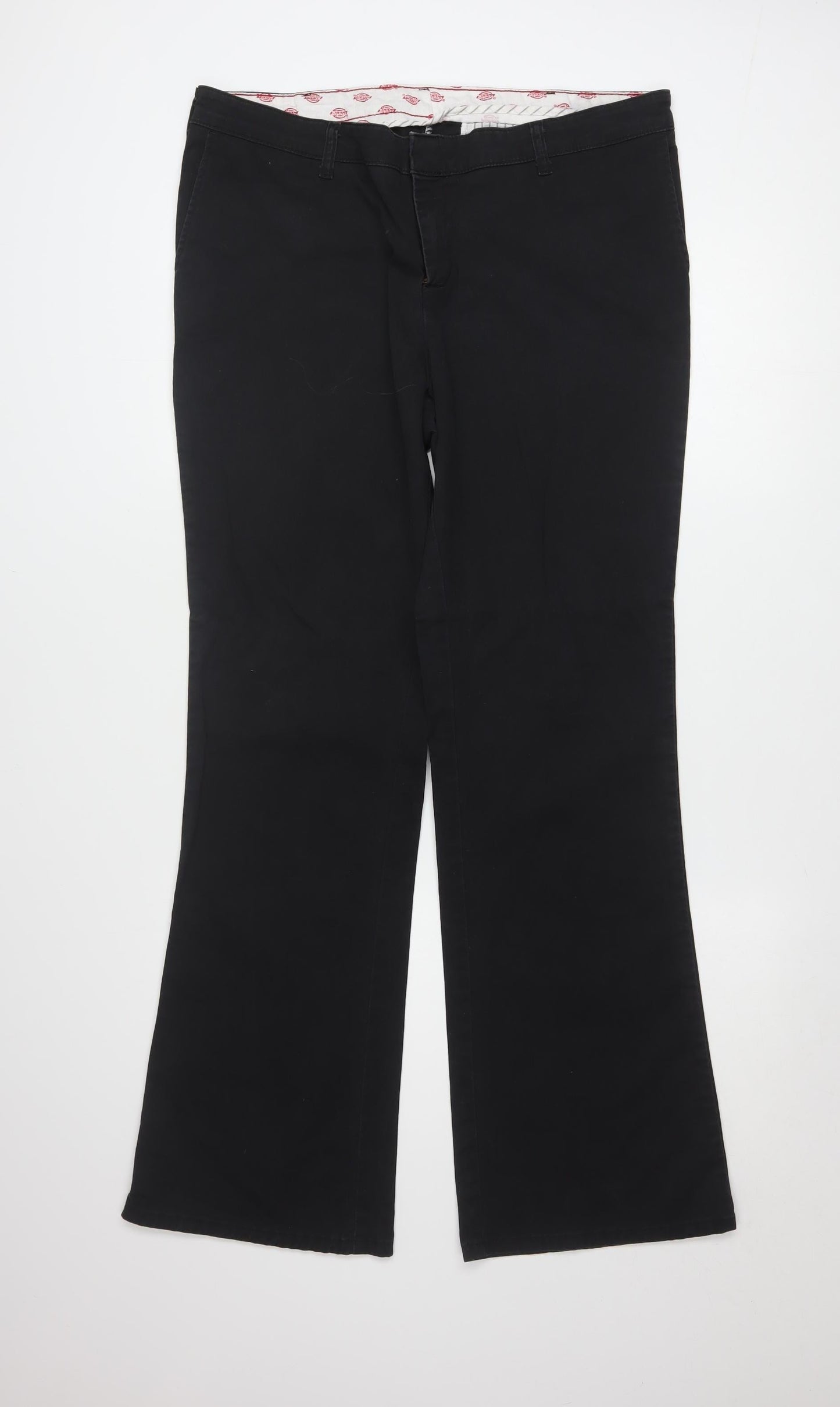 Dickies Women's Black 14 Regular Workwear Twill Trousers
