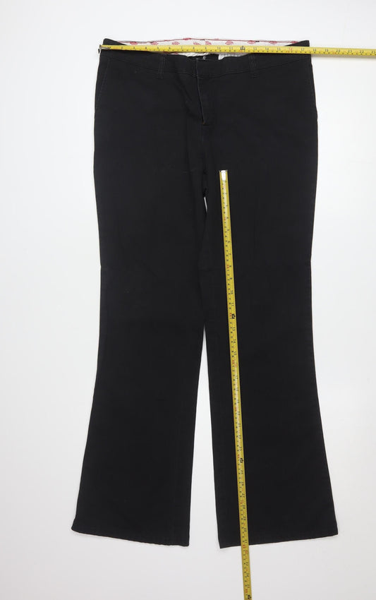 Dickies Women's Black 14 Regular Workwear Twill Trousers