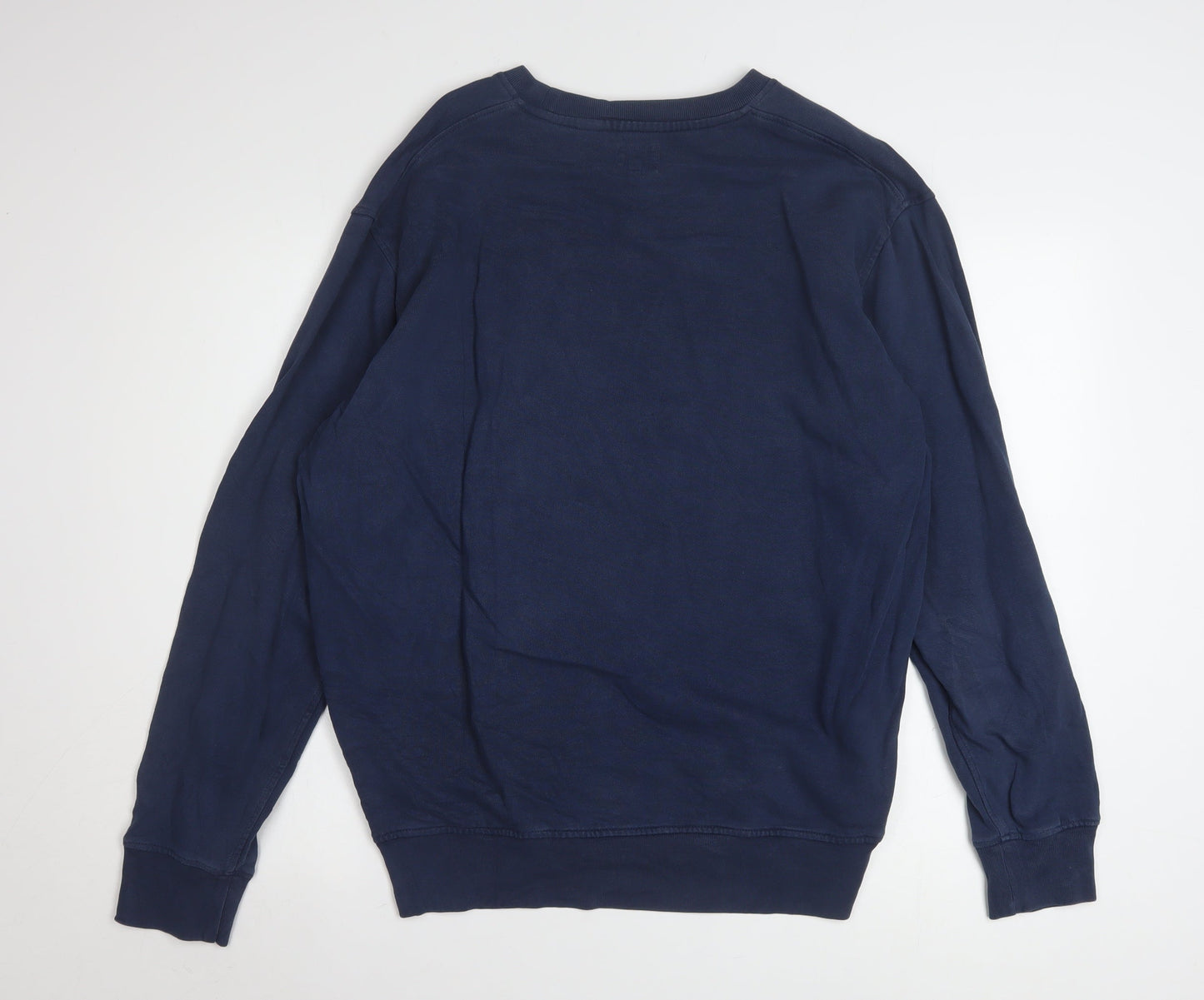 Levi's Men's Blue Crew Neck Cotton Graphic Sweatshirt Size L