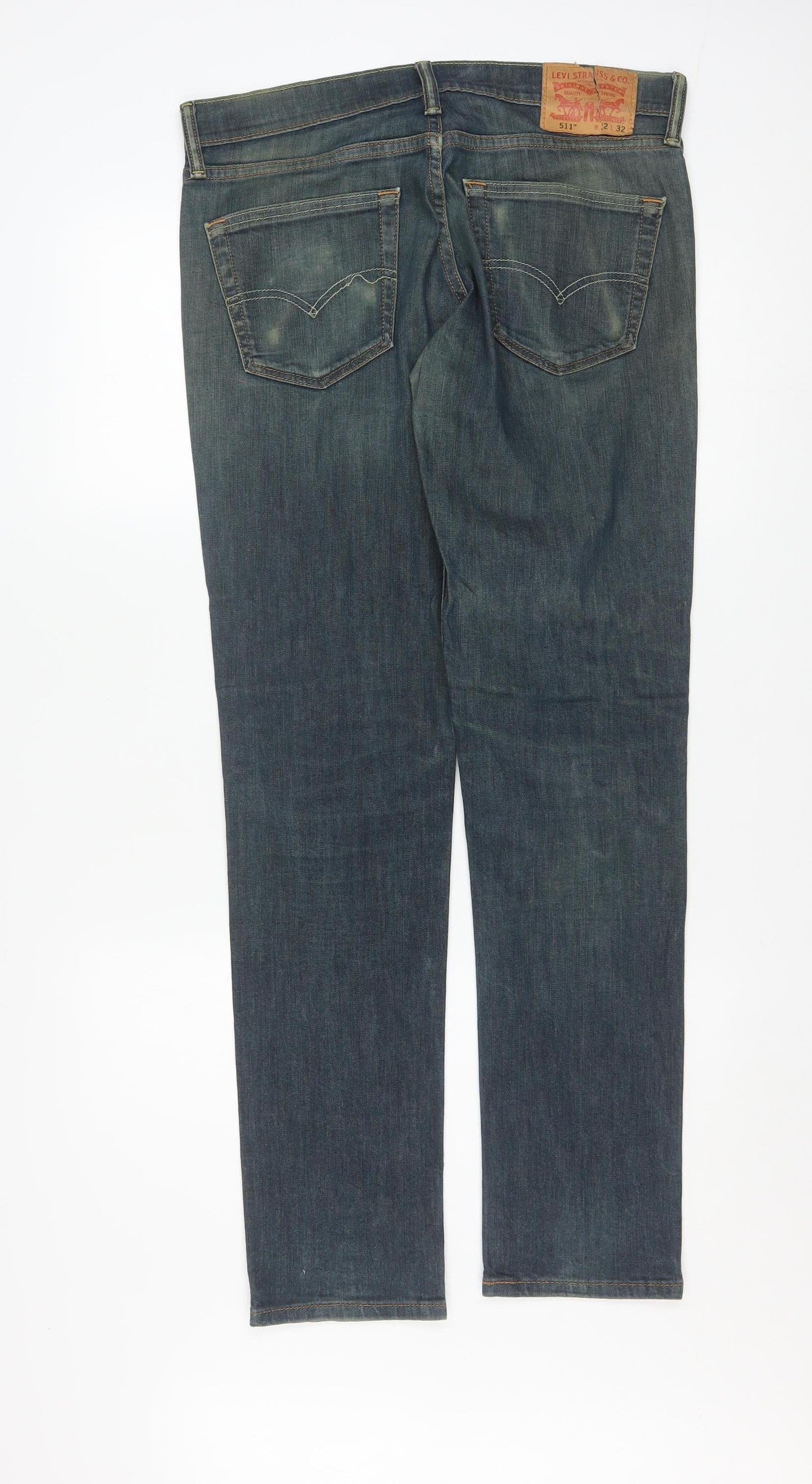 Levi's 511 Men's Blue Slim Denim Jeans W32 L32 Stretch Cotton