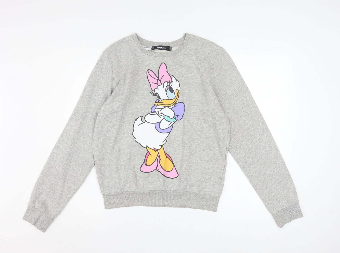 FB Sister Disney Women's Grey Daisy Duck Sweatshirt Size S