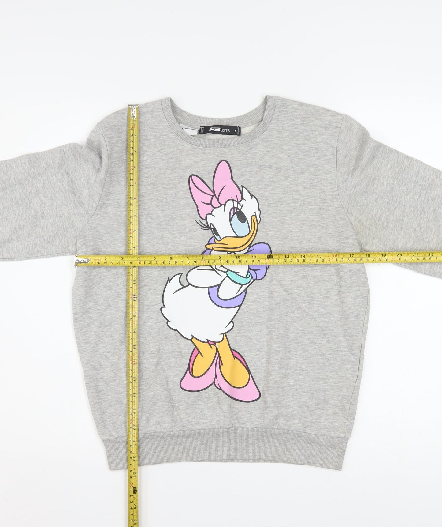 FB Sister Disney Women's Grey Daisy Duck Sweatshirt Size S