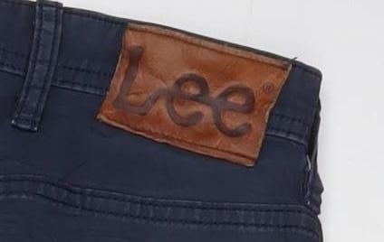 Lee Men's Blue Daren Zip Fly Regular Chino Trousers W38 L34