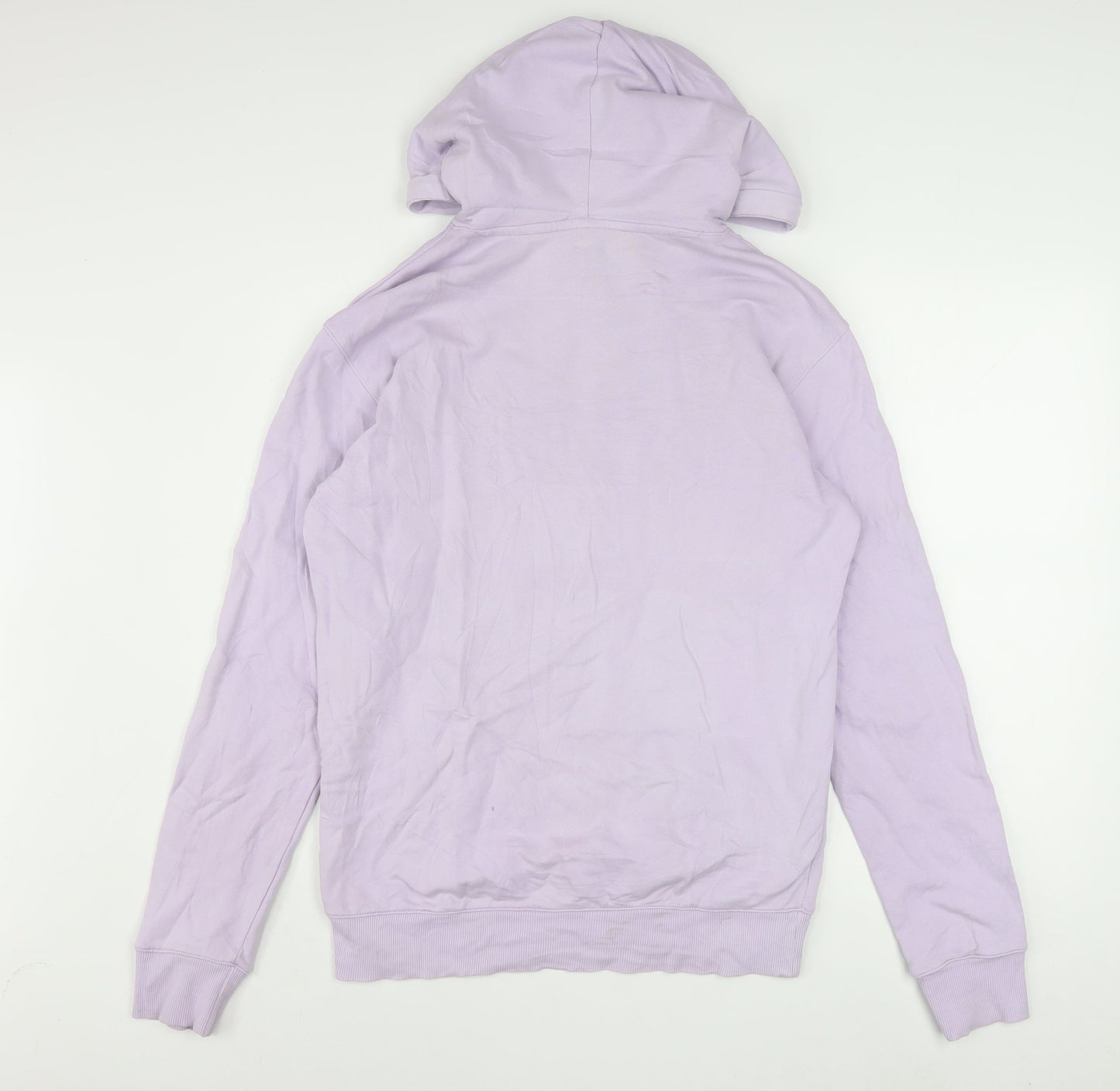 Reebok Womens Lilac Pullover Hoodie Small Cotton Blend Casual