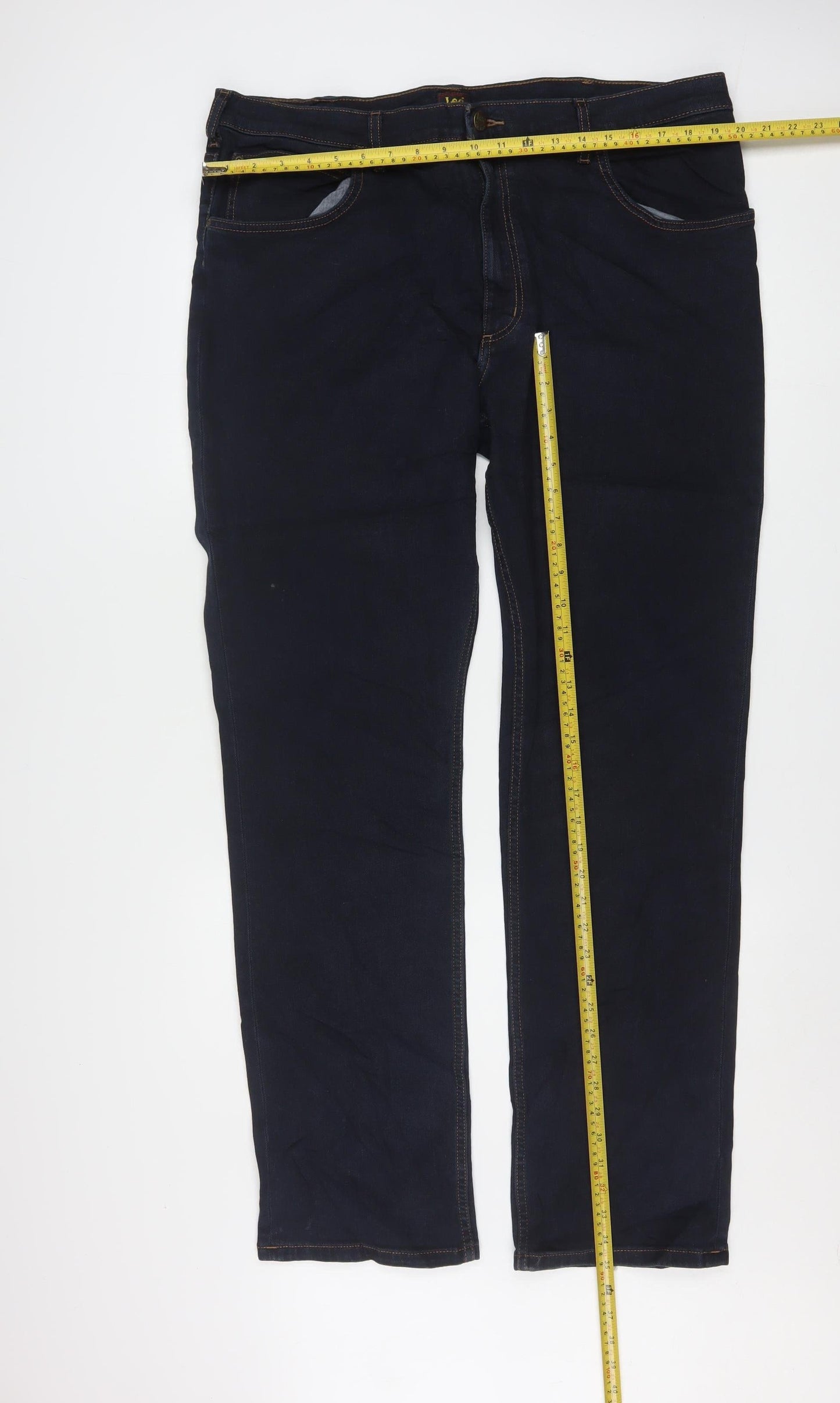 Lee Men's Blue Brooklyn Straight Jeans W40 L34