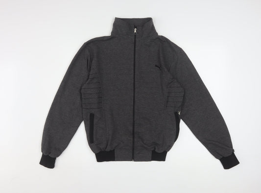 Puma Womens Grey M Track Jacket Full Zip Lightweight Sportswear