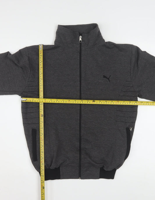 Puma Womens Grey M Track Jacket Full Zip Lightweight Sportswear