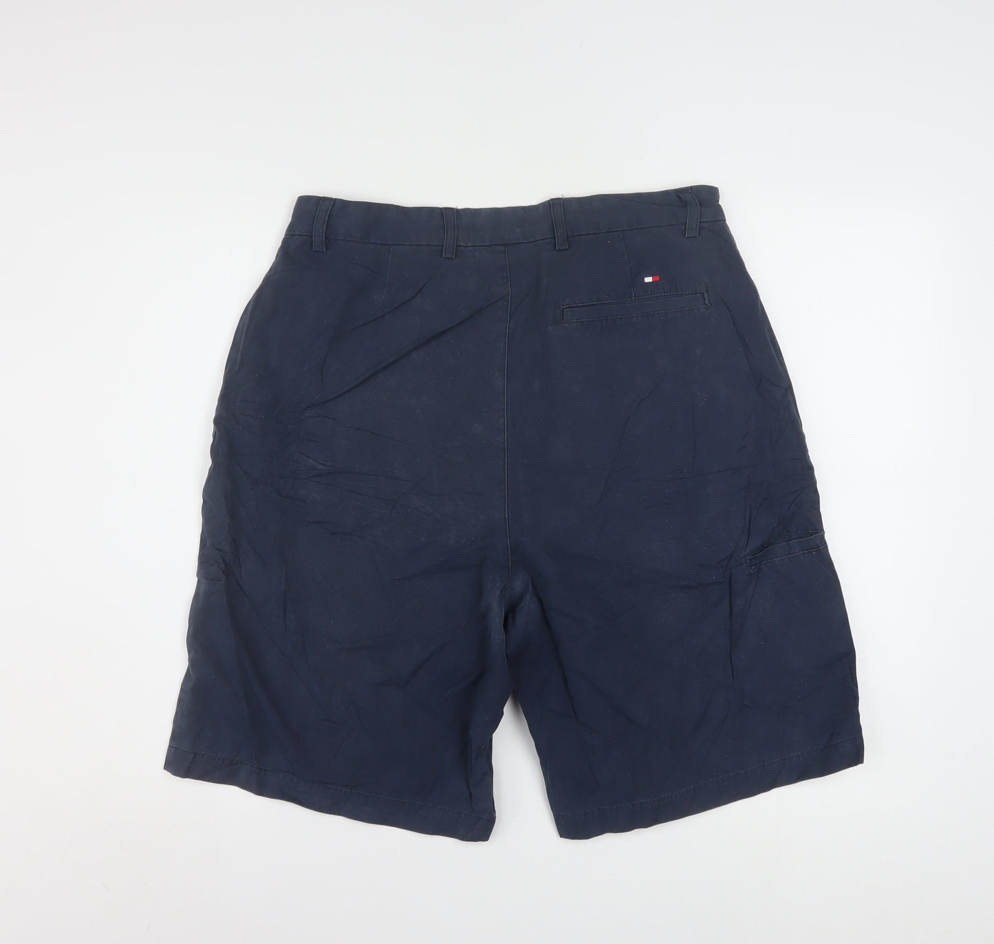 Tommy Hilfiger Men's Blue 32 Chino Shorts Cotton Casual