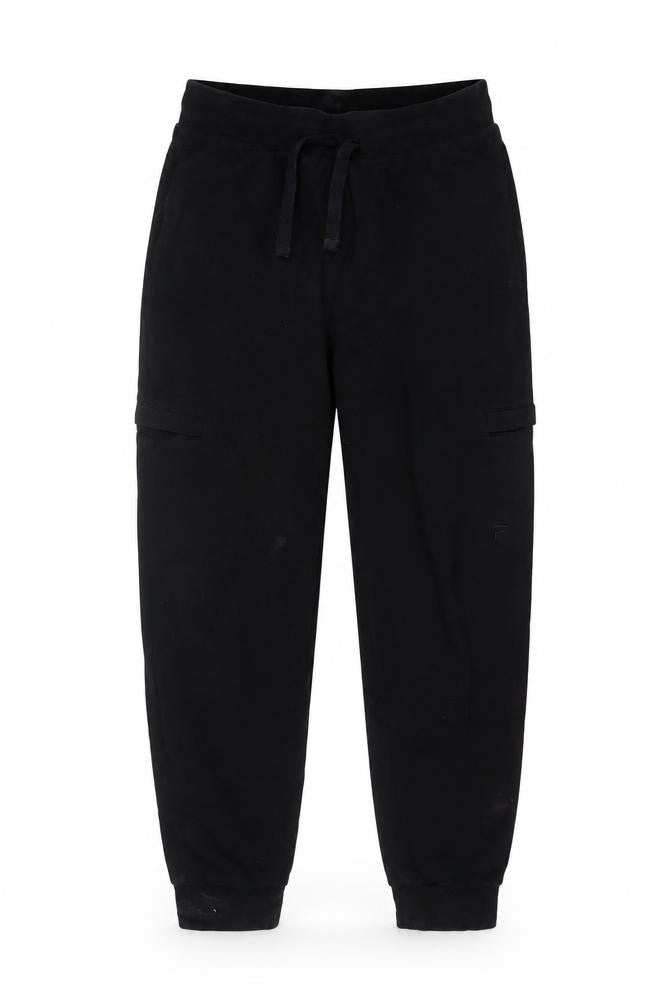 FILA Mens Black Jogger Trousers Size M Regular Fit Cotton Blend