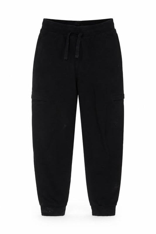 FILA Mens Black Jogger Trousers Size M Regular Fit Cotton Blend