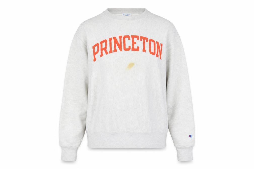 Champion Princeton Grey Reverse Weave Womens Large Sweatshirt