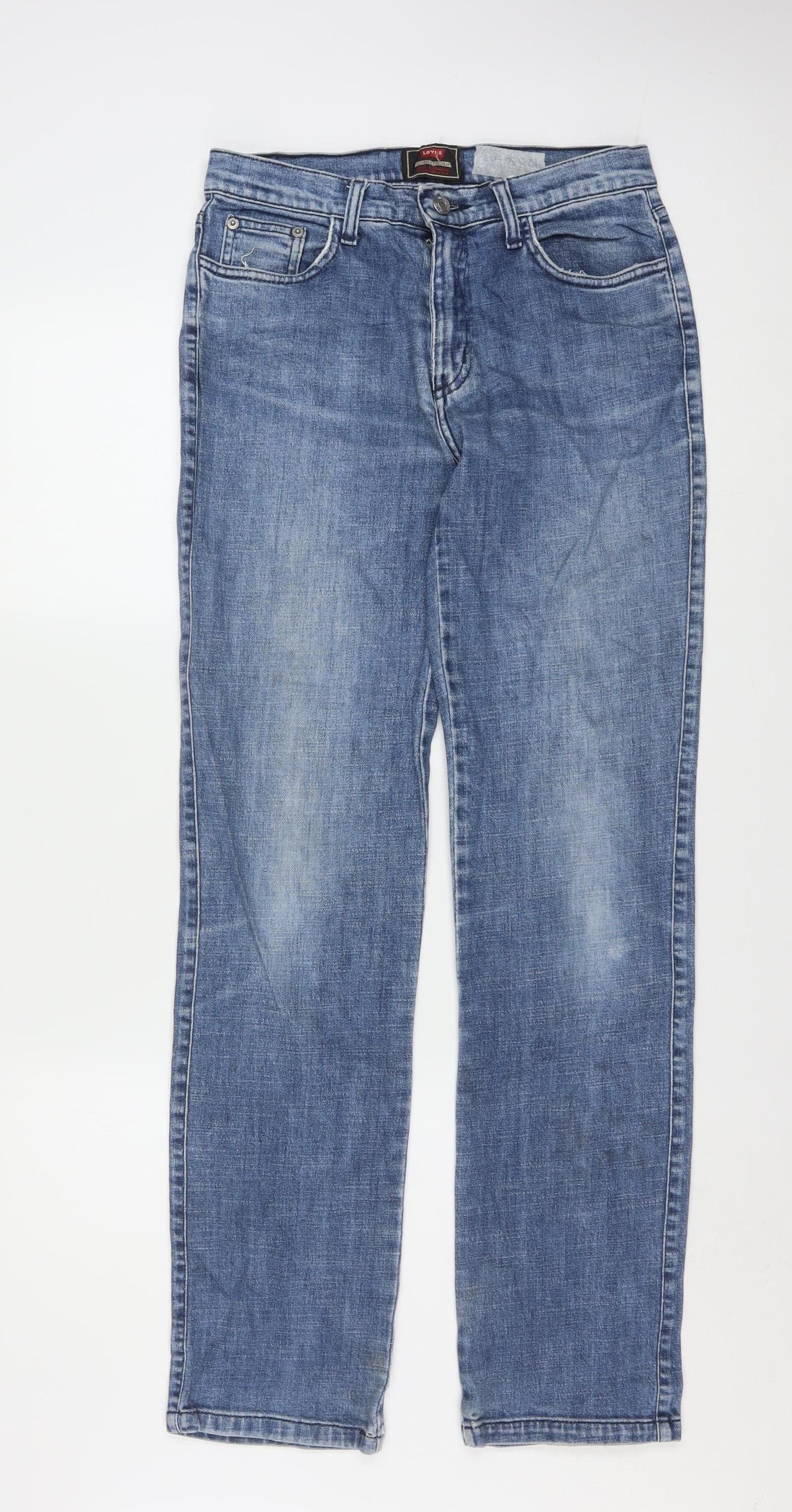Levi's Men's Blue 38 Regular Fit Straight Leg Denim Jeans