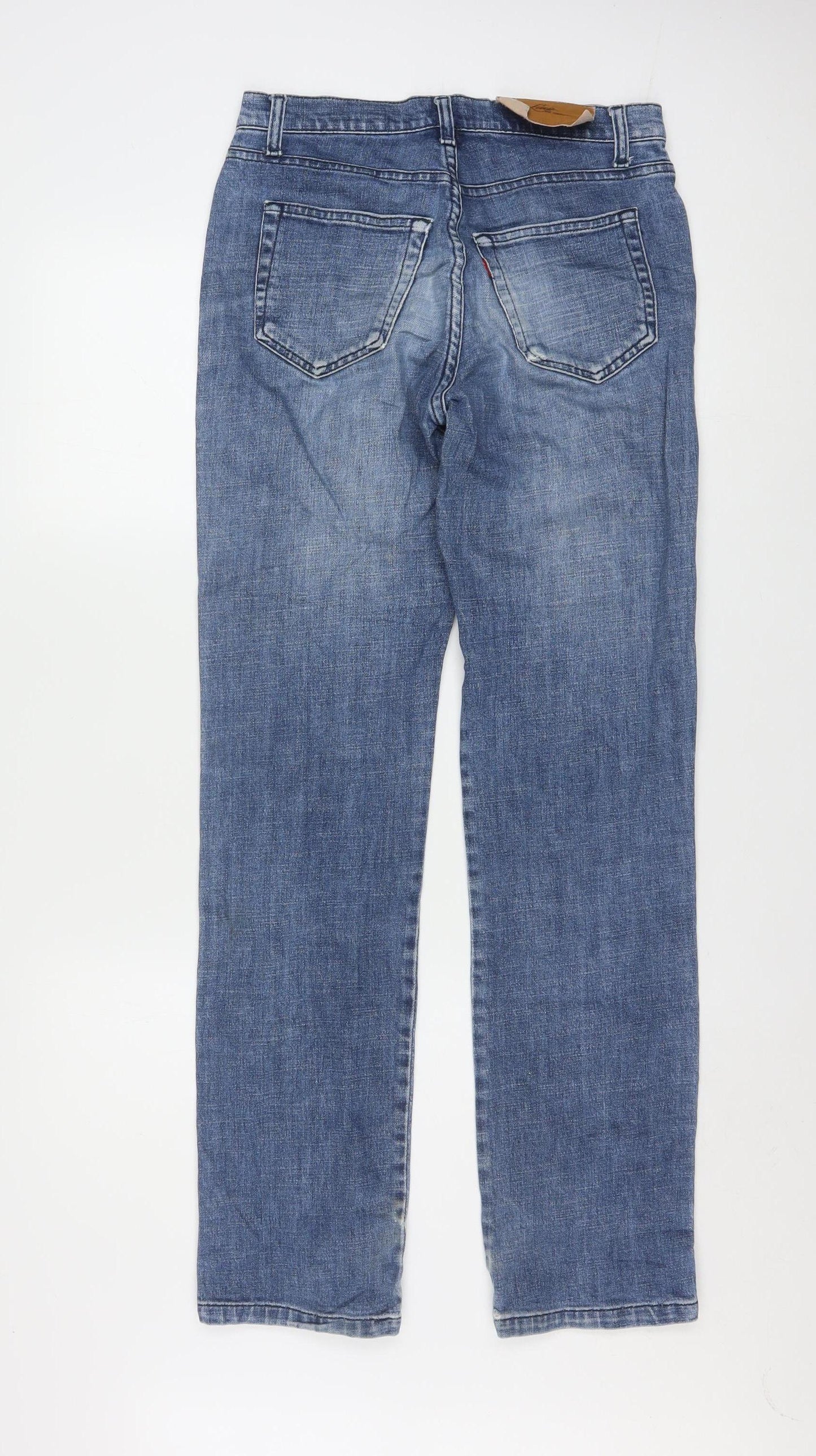 Levi's Men's Blue 38 Regular Fit Straight Leg Denim Jeans