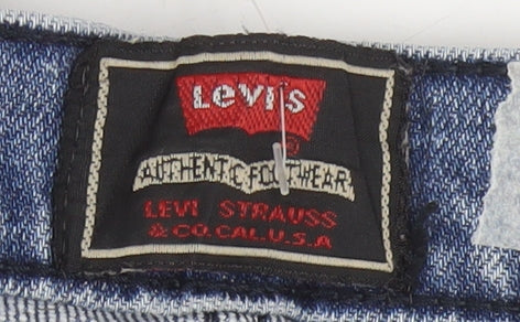 Levi's Men's Blue 38 Regular Fit Straight Leg Denim Jeans