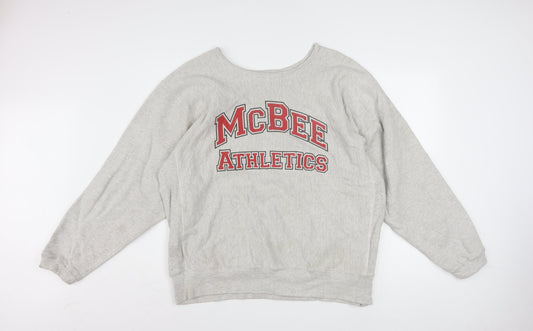 Eagle Men's Grey XL Pullover Crew Neck Heavyweight College Sweatshirt