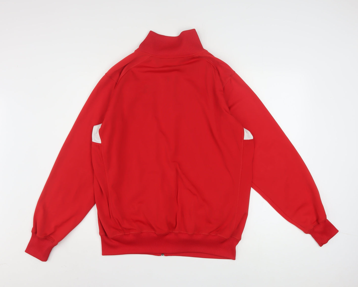 Nike Men's Red XL Polyester Track Jacket Athletic Soccer ThunderWolves