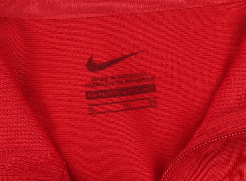 Nike Men's Red XL Polyester Track Jacket Athletic Soccer ThunderWolves