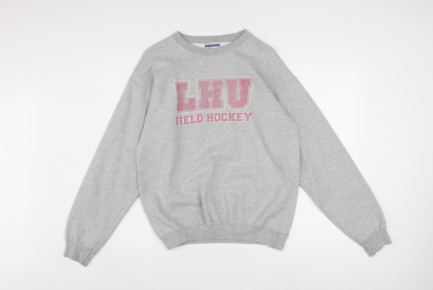 Hanes Men's Grey LHU Field Hockey Graphic Sweatshirt Size S
