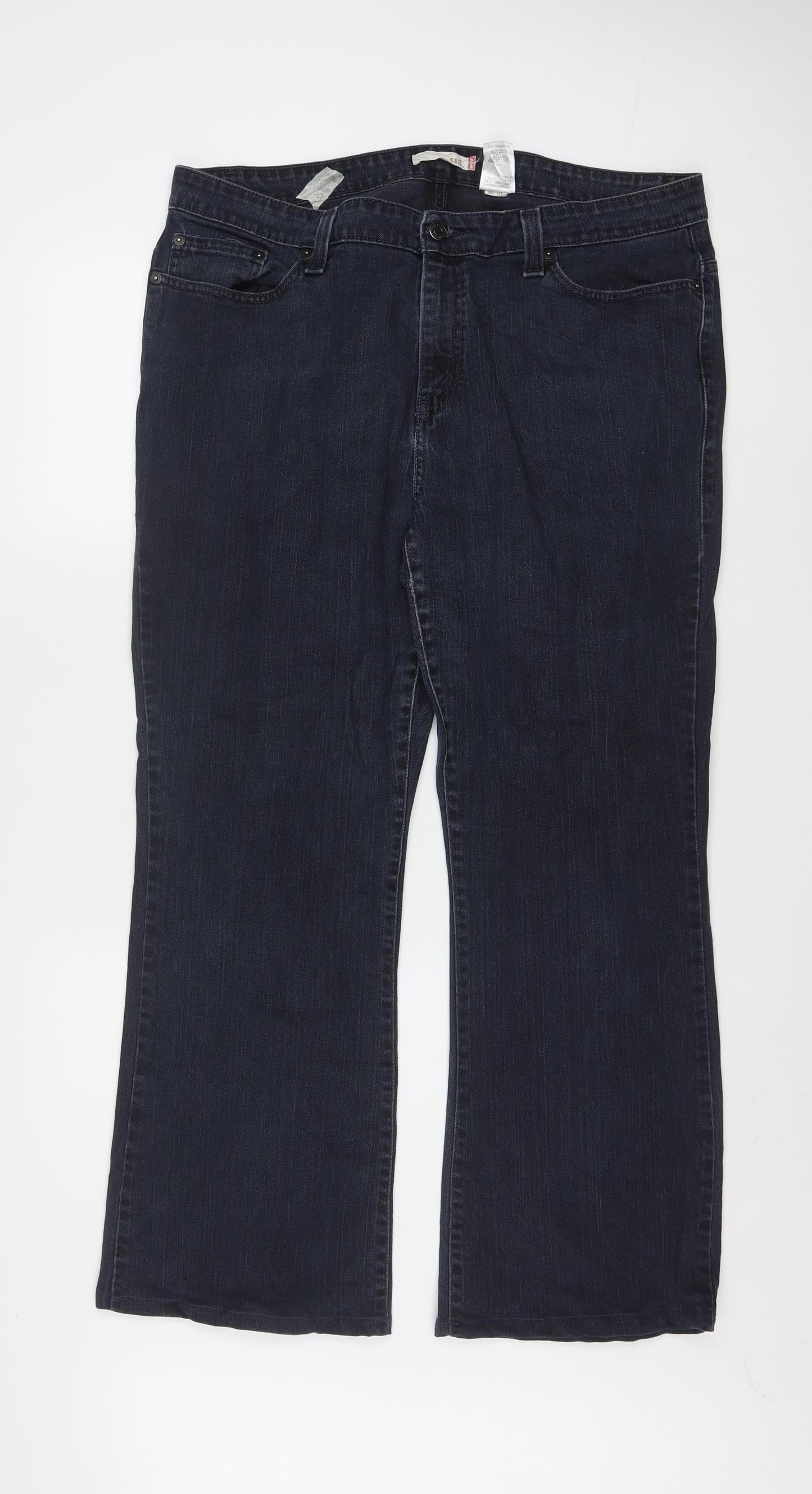 Levi's Women's Blue 516 Bootcut Jeans Size 20 Regular Fit Denim