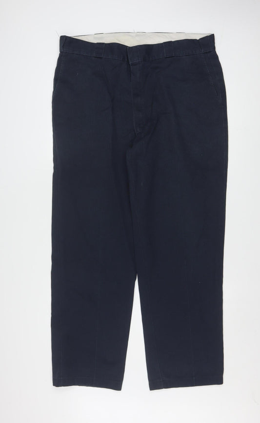 Dickies Men's Blue 40x32 Chino Workwear Trousers