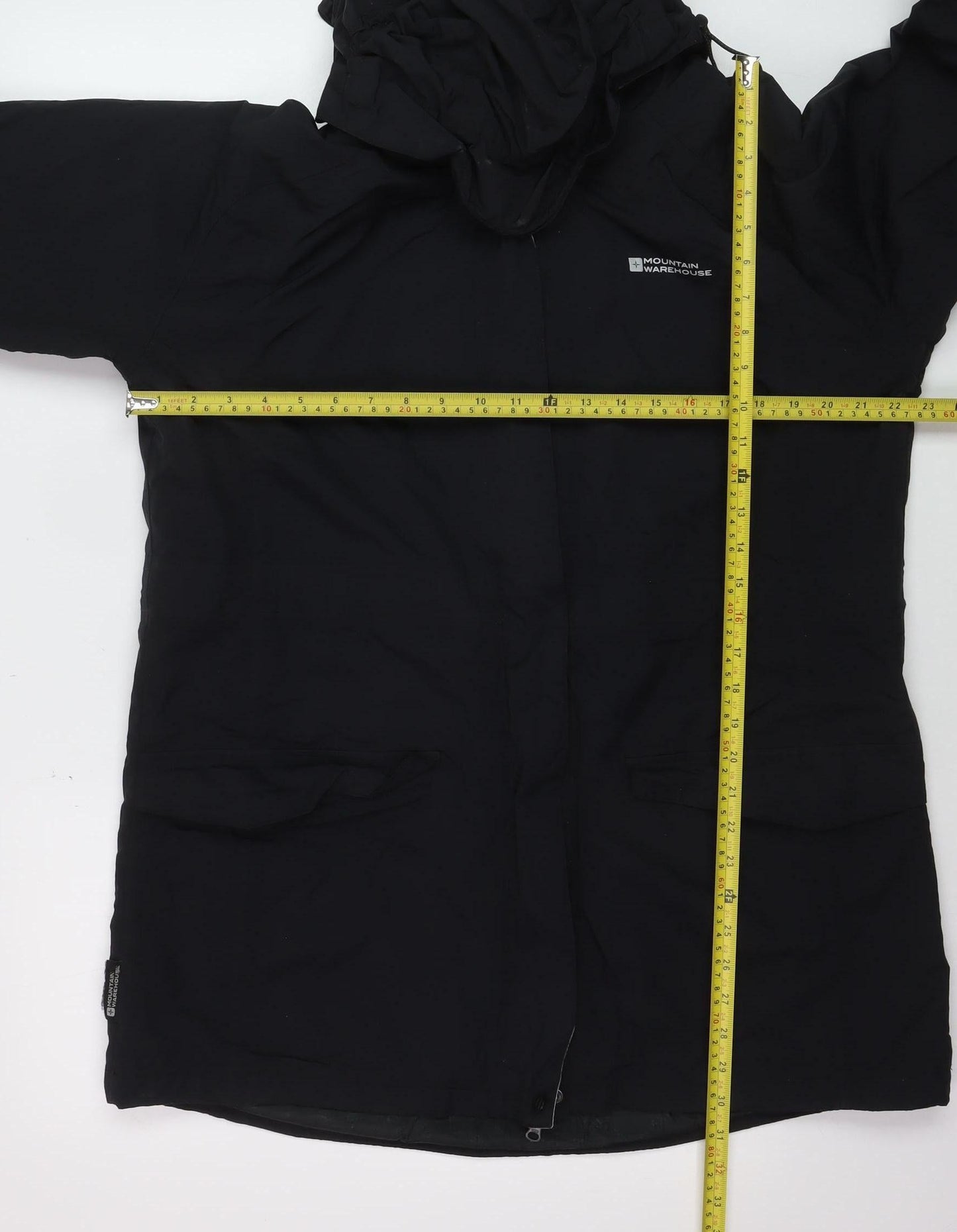 Mountain Warehouse Men's Black L Waterproof Hooded Parka Jacket