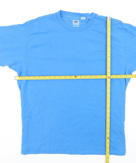 Levi's Mens Blue Relaxed Fit Crew Neck Cotton T-Shirt Size L
