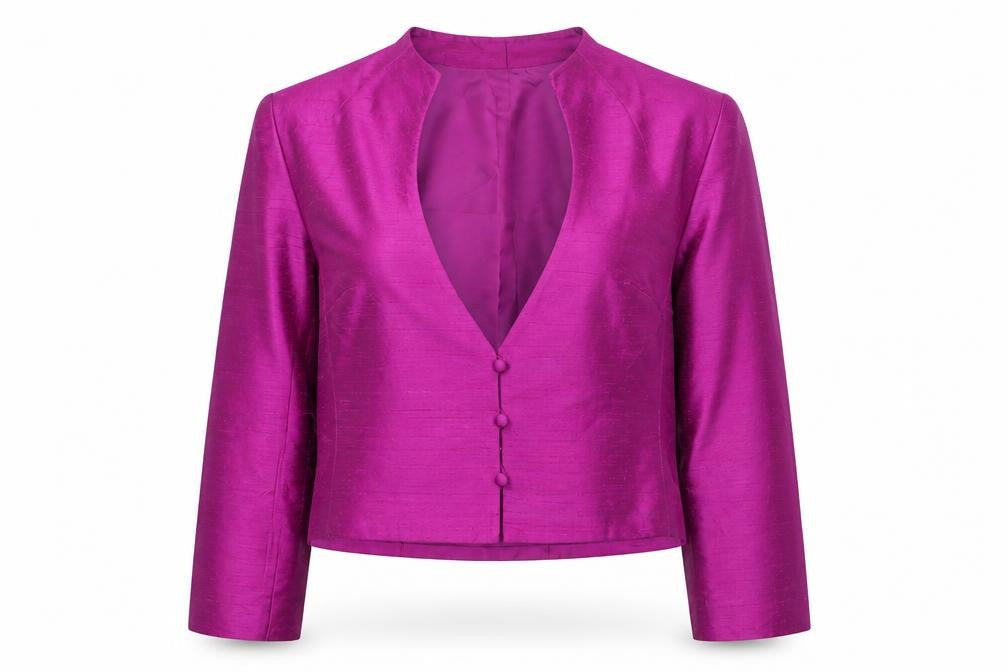 Condici Women's Purple Silk Long Sleeve Wrap Blouse Size 18