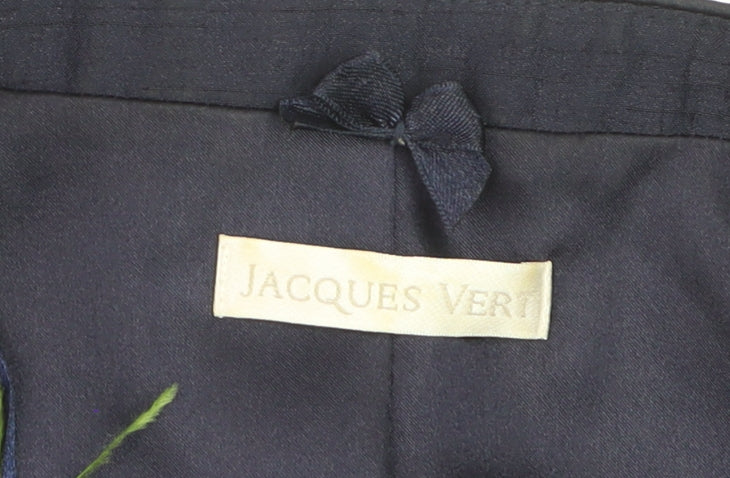 Jacques Vert Women Blue Cropped Suit Jacket Size 20 Elegant Wedding